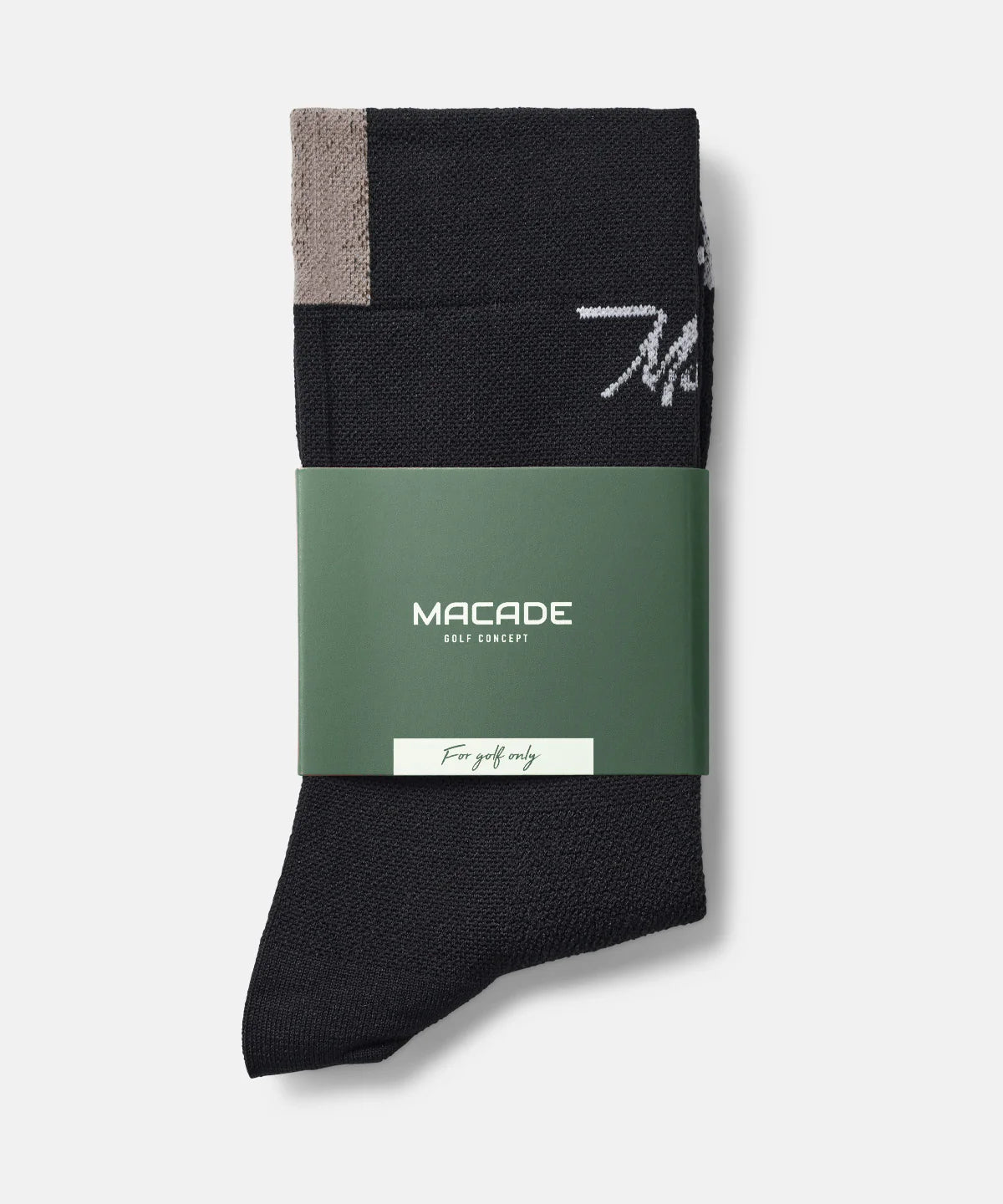 WOMEN’S SIGNATURE CREW SOCKS | BLACK - MACADE GOLF