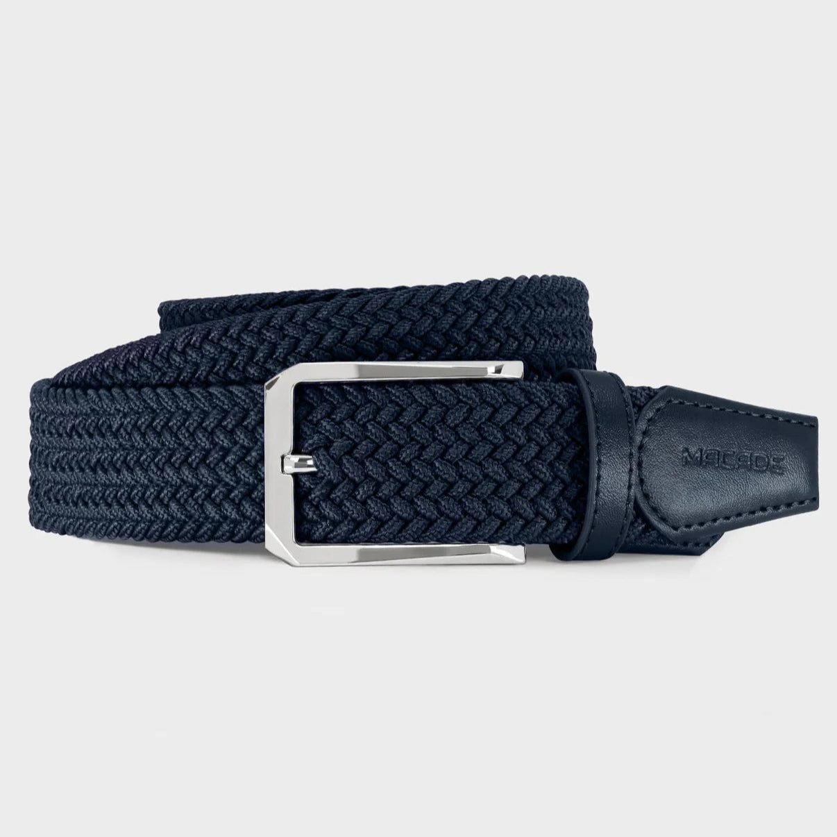 MEN'S ELASTIC BELT | NAVY - MACADE GOLF