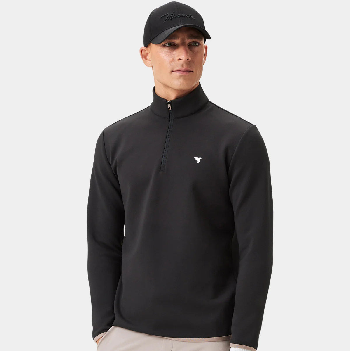 THERMA QUARTER ZIP | BLACK - MACADE GOLF