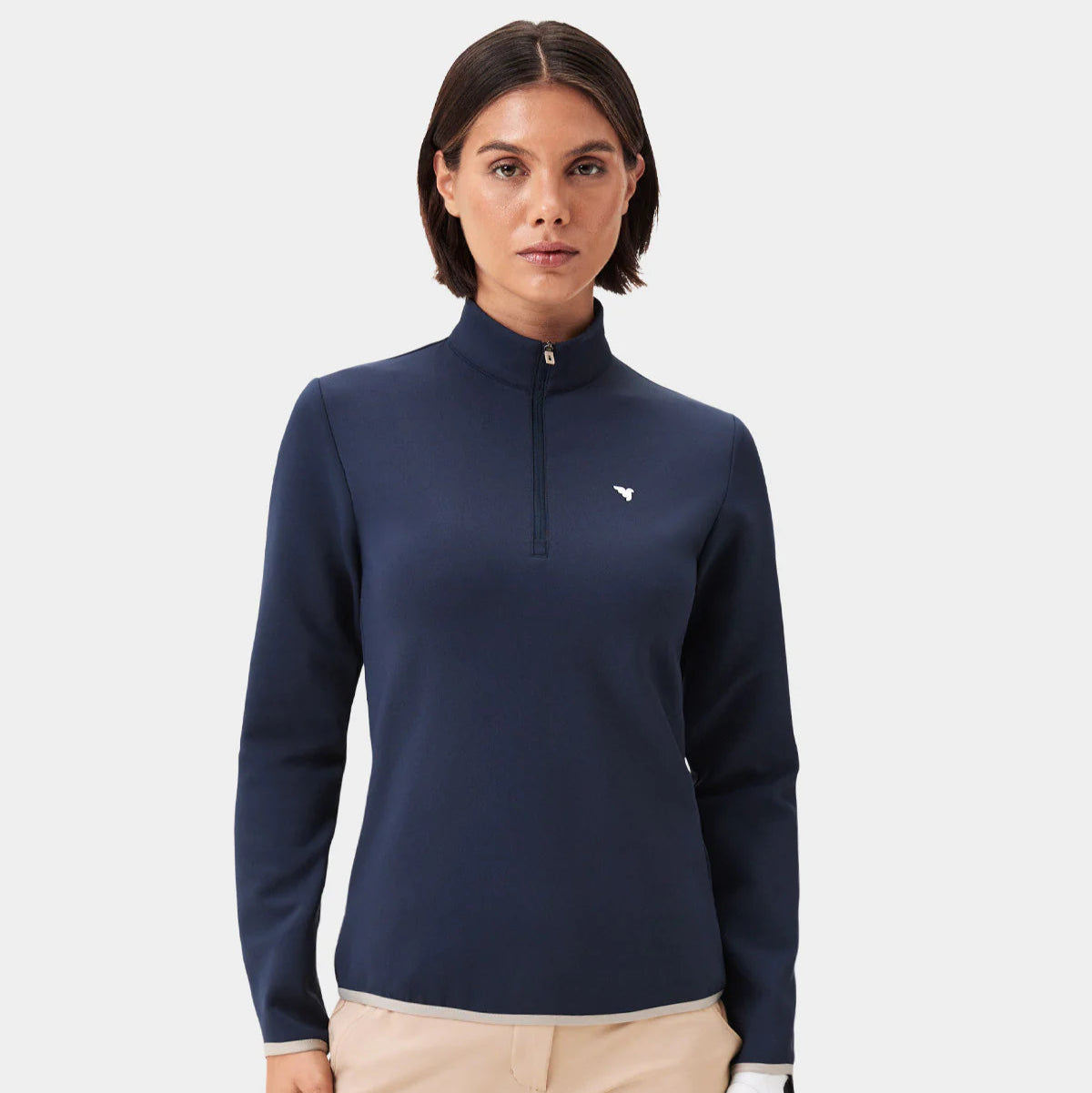 W THERMA QUARTER ZIP | DARK BLUE - MACADE GOLF