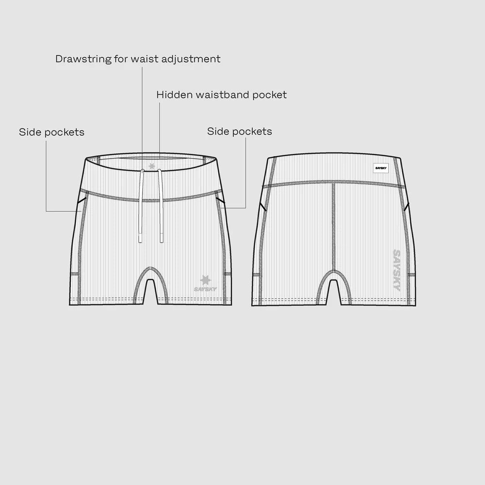 W COMBAT+ RIB SHORT TIGHTS 4" | COFFEE - SAYSKY