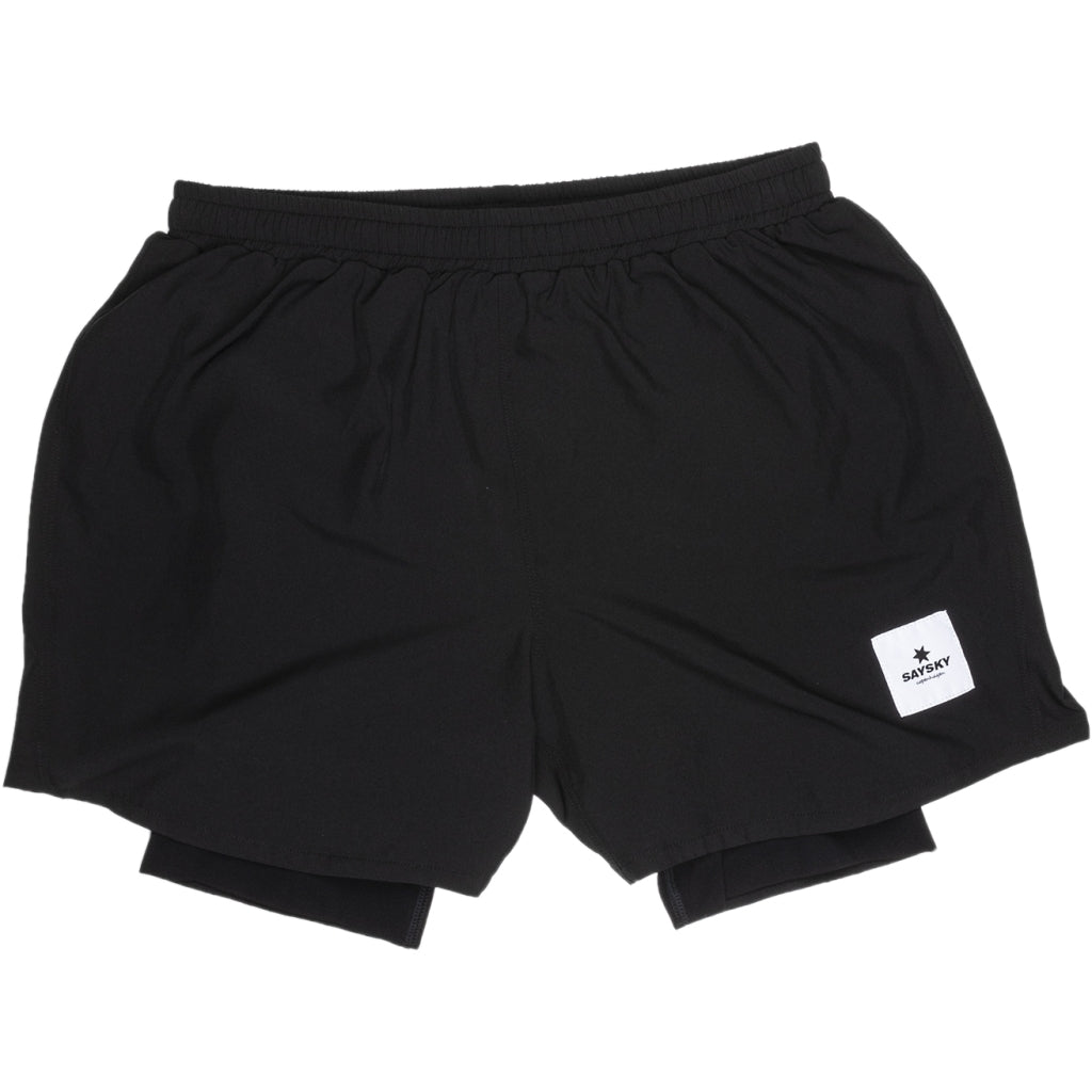 PACE 2 IN 1 SHORTS 5" | COMPRESSION BLACK - SAYSKY