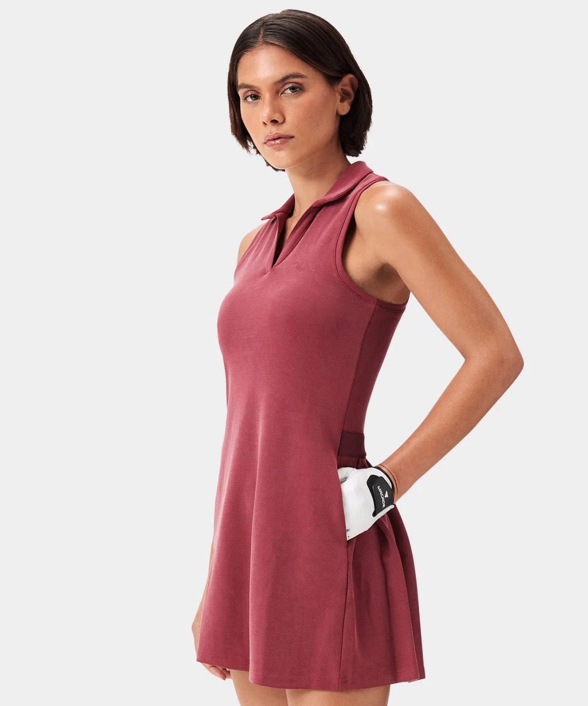 AMANDA PERFORMANCE DRESS | RUBY RED - MACADE GOLF