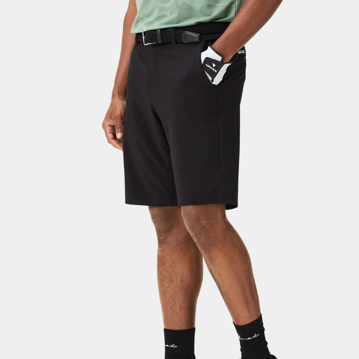 FOUR-WAY STRETCH SHORTS | BLACK - MACADE GOLF