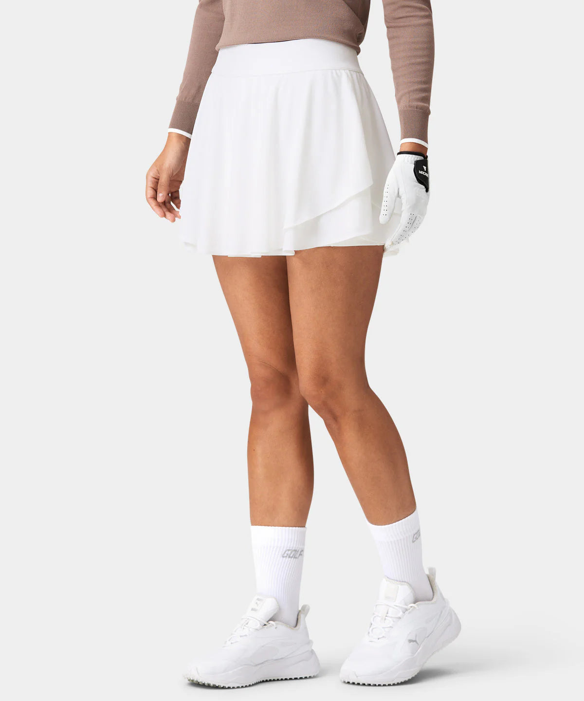 CLEO TOUR SKIRT | WHITE - MACADE GOLF