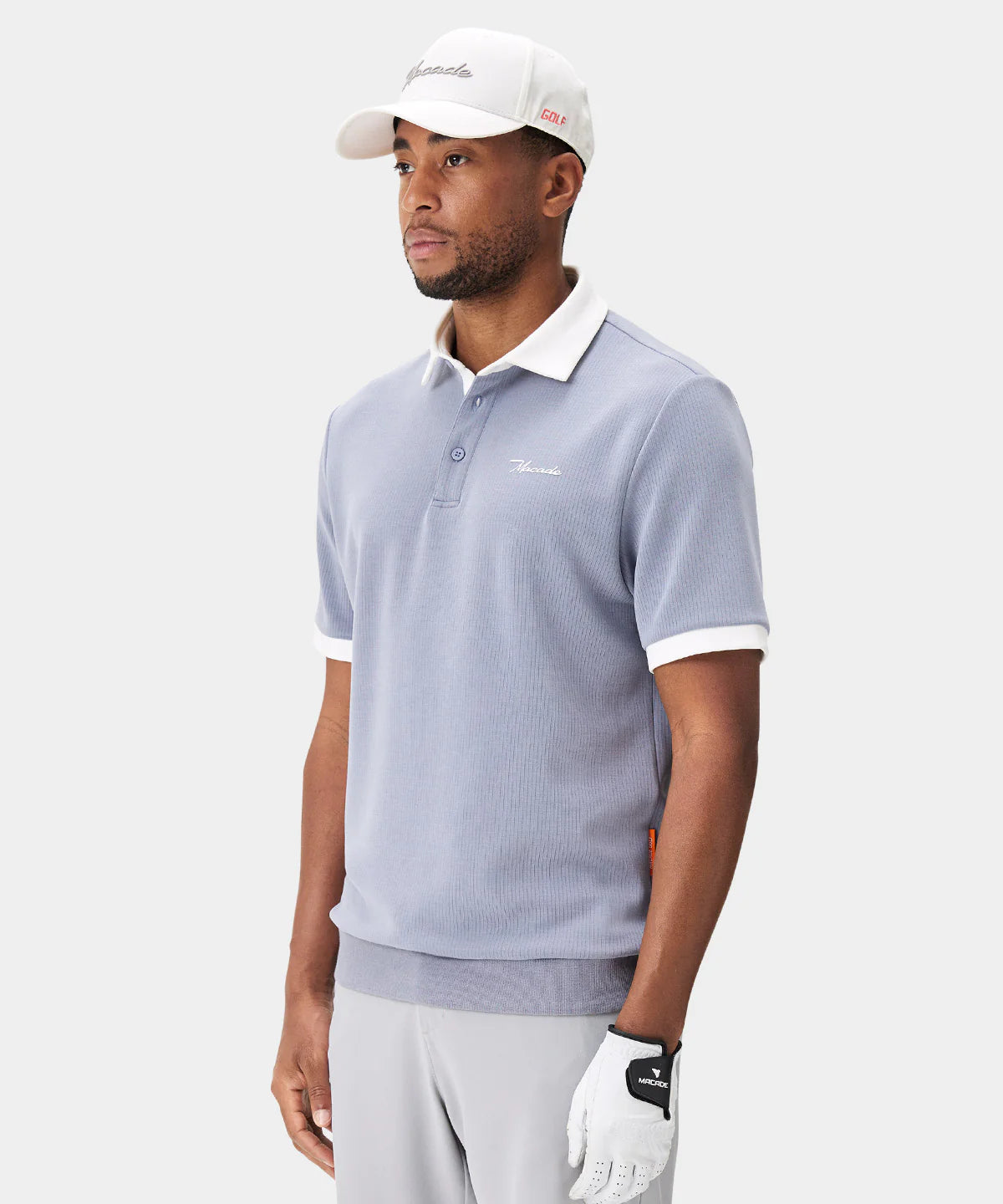 AR TECH POLO | GRAY - MACADE GOLF