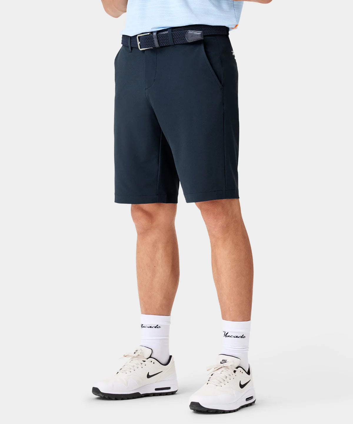 FOUR-WAY STRETCH SHORTS | NAVY - MACADE GOLF