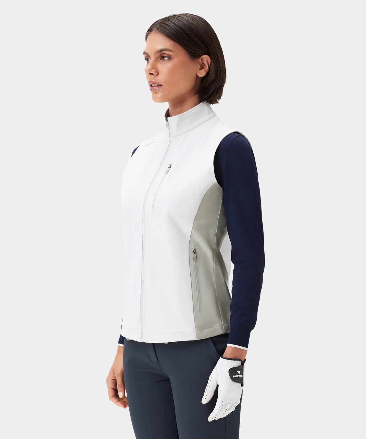 W STORM WIND VEST | OFF-WHITE - MACADE GOLF