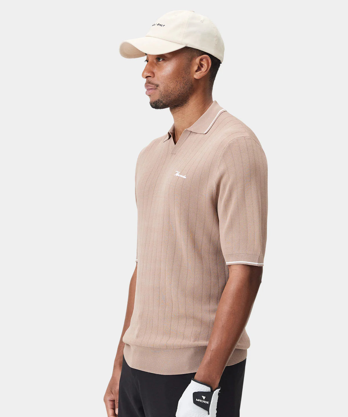 RANGE KNIT SHIRT | SAND - MACADE GOLF