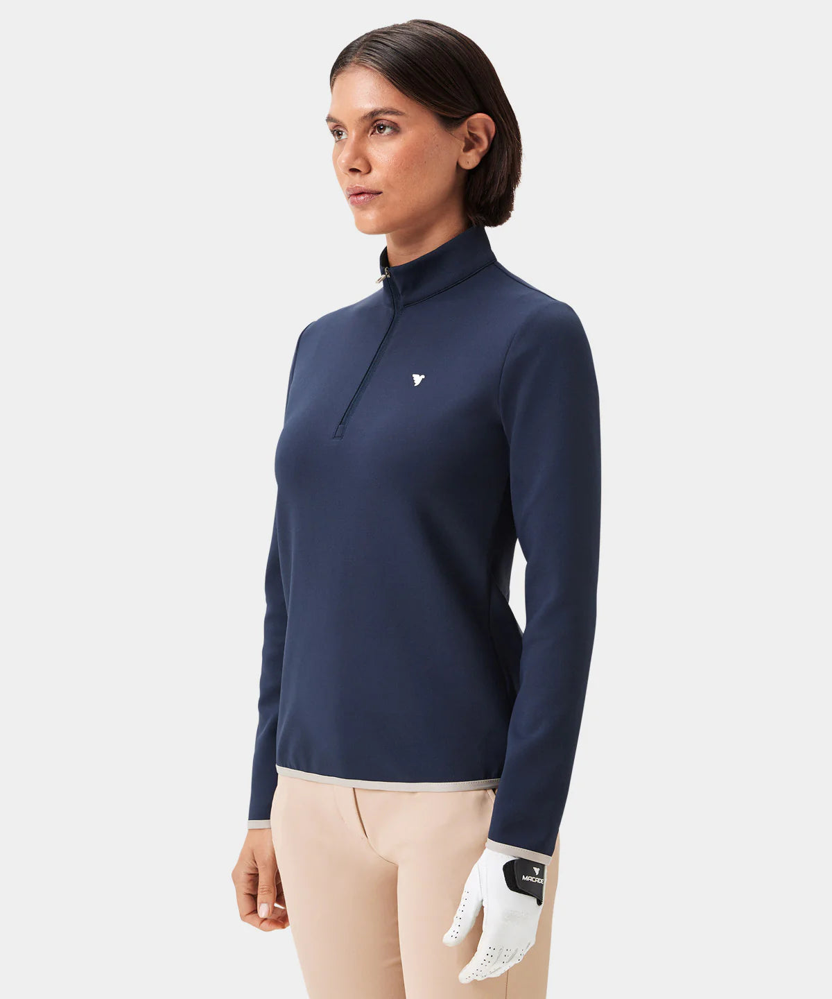 W THERMA QUARTER ZIP | DARK BLUE - MACADE GOLF