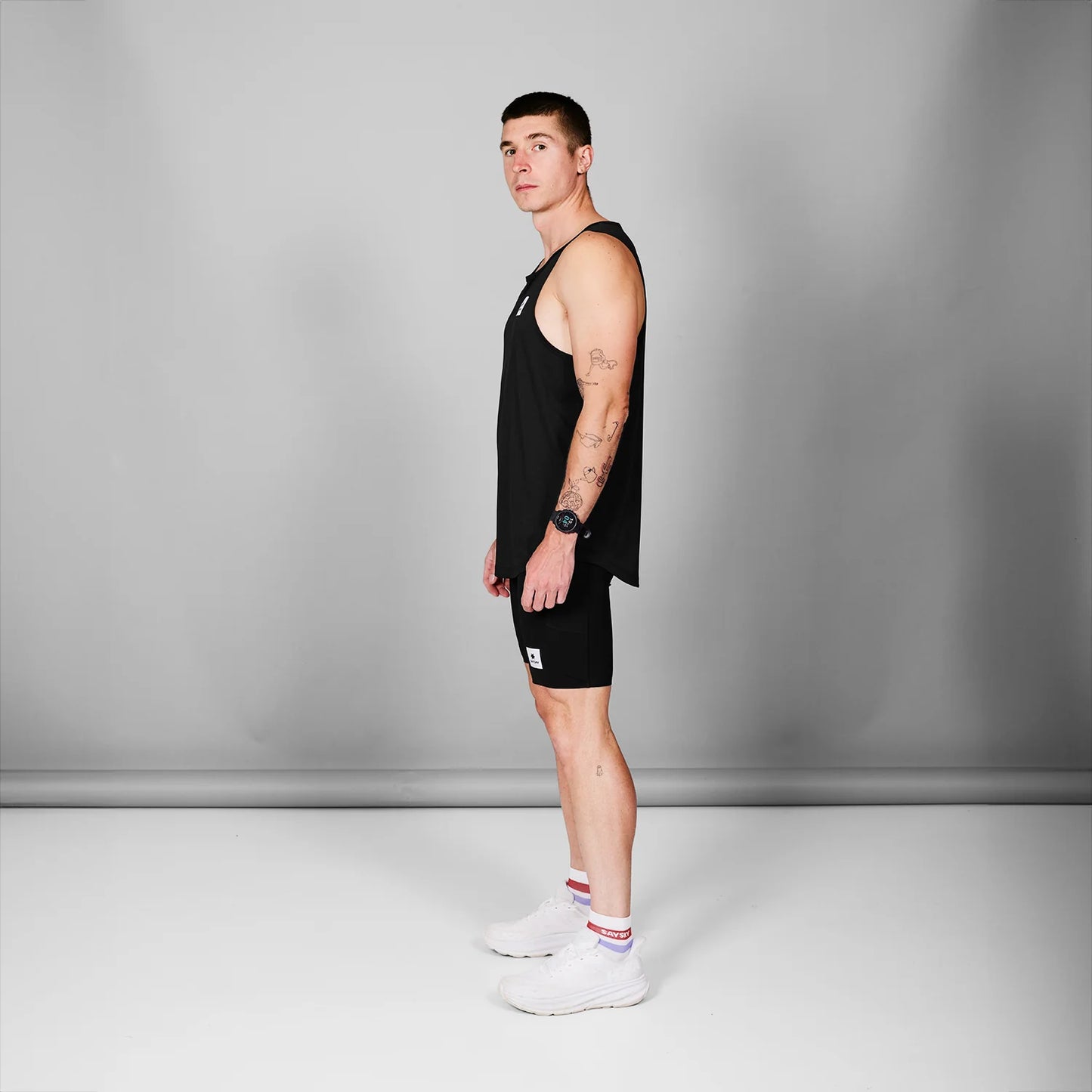 COMBAT SINGLET | CLEAN BLACK - SAYSKY