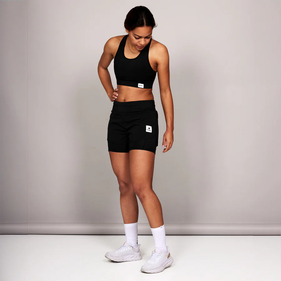 W PACE 2 IN 1 SHORTS 3" | BLACK - SAYSKY