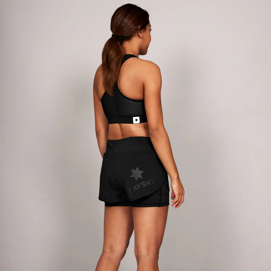W PACE 2 IN 1 SHORTS 3" | BLACK - SAYSKY
