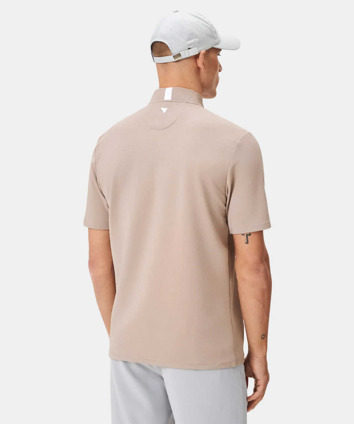 HEATH BOMBER SHIRT | TAN - MACADE GOLF