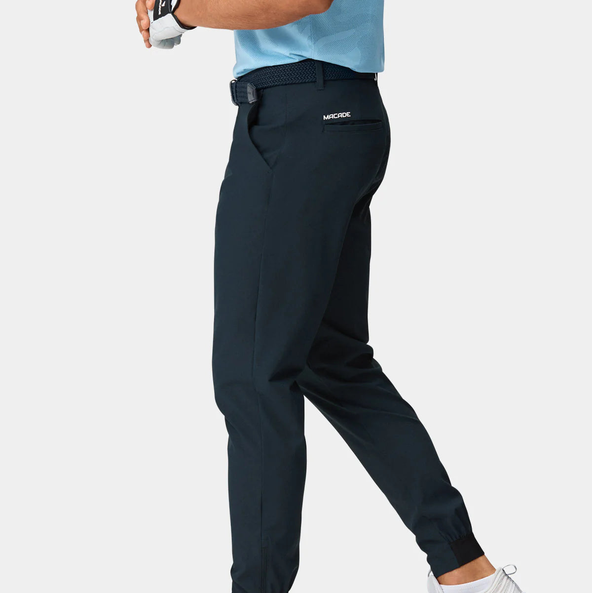 MEN'S ELASTIC BELT | NAVY - MACADE GOLF