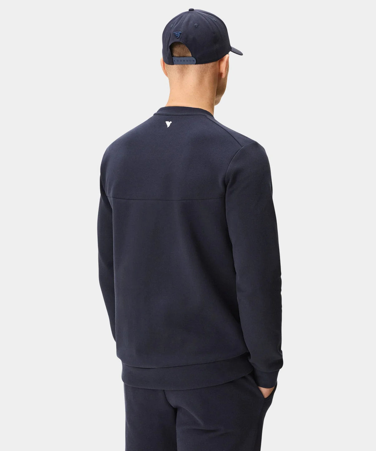 RANGE CREWNECK | NAVY - MACADE GOLF