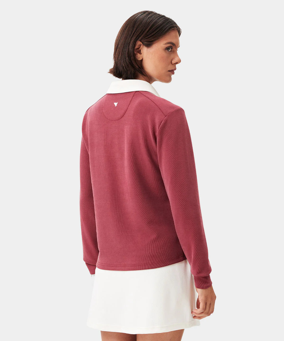 RICHIE LONGSLEEVE SHIRT | RUBY RED - MACADE GOLF
