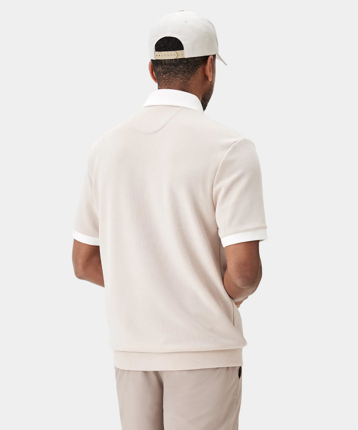 AR TECH POLO | TAN - MACADE GOLF