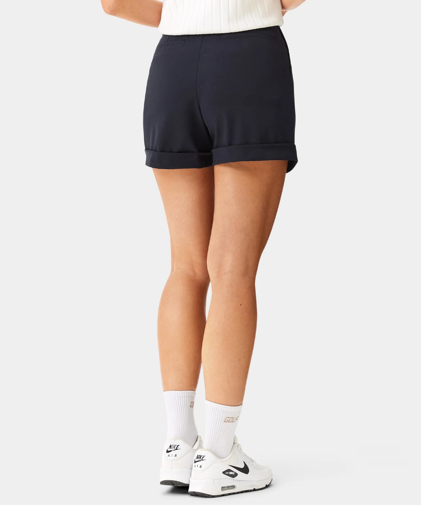 PLEATED COURSE SHORTS | NAVY - MACADE GOLF