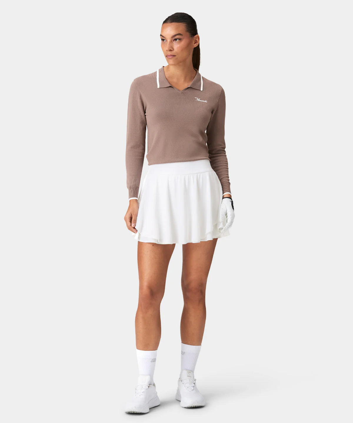 CLEO TOUR SKIRT | WHITE - MACADE GOLF