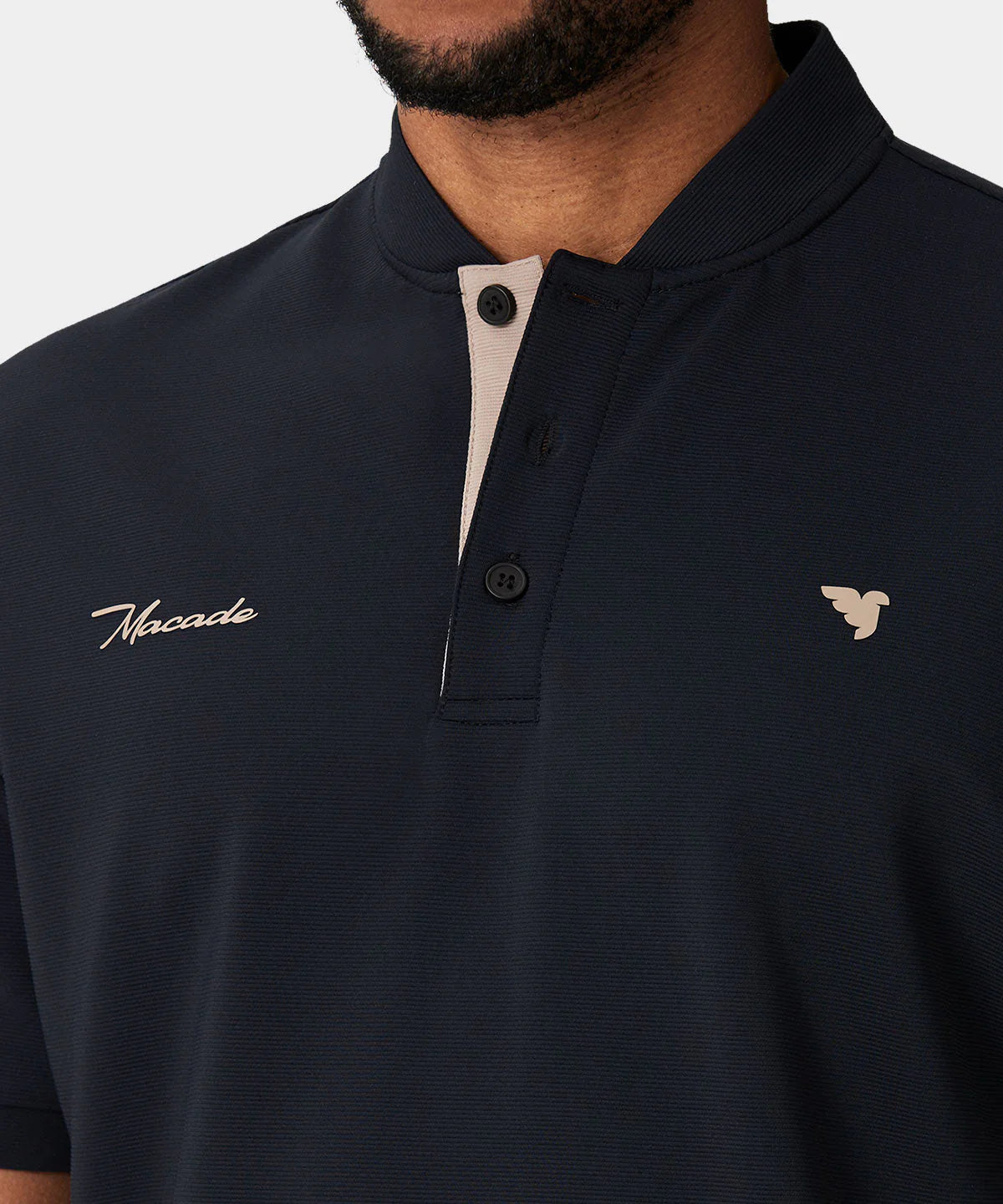 HEATH BOMBER SHIRT | BLACK - MACADE GOLF