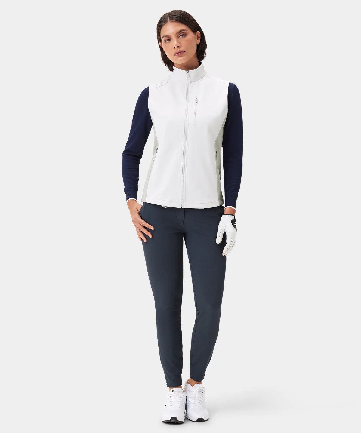 W STORM WIND VEST | OFF-WHITE - MACADE GOLF