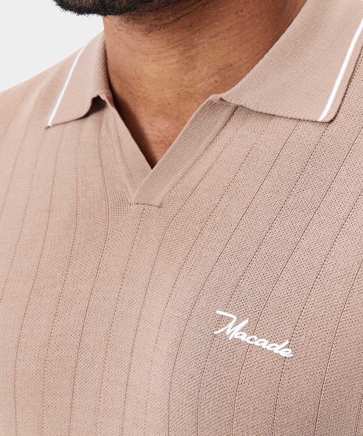 RANGE KNIT SHIRT | SAND - MACADE GOLF