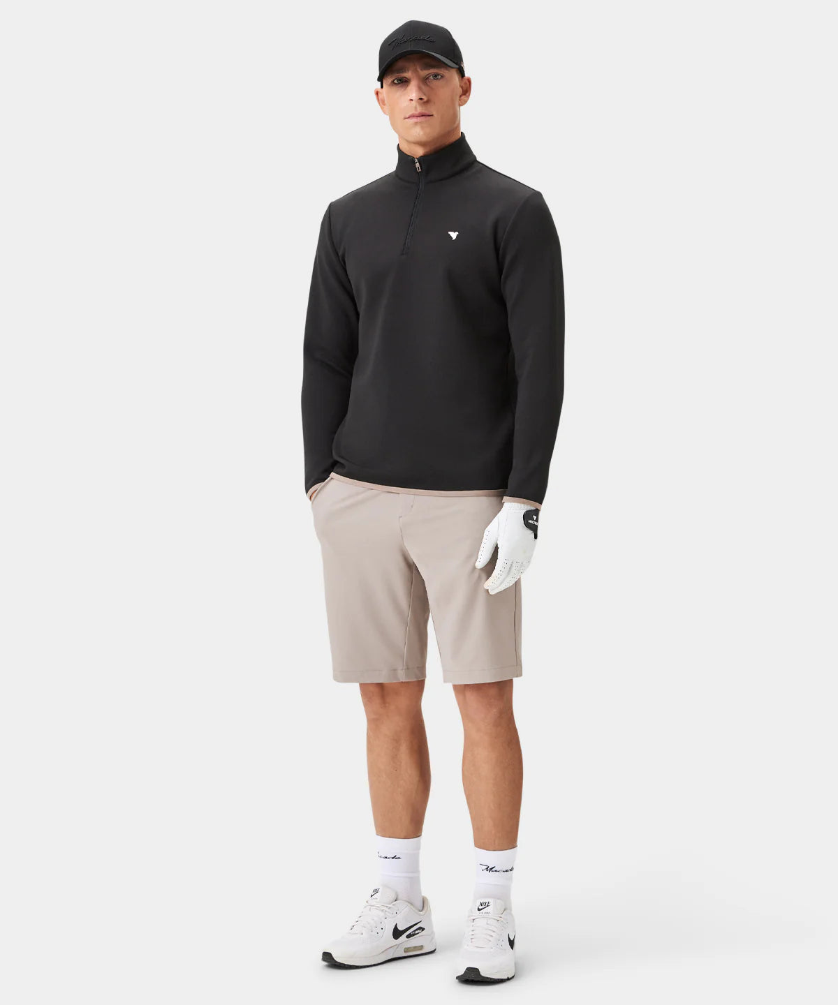 THERMA QUARTER ZIP | BLACK - MACADE GOLF