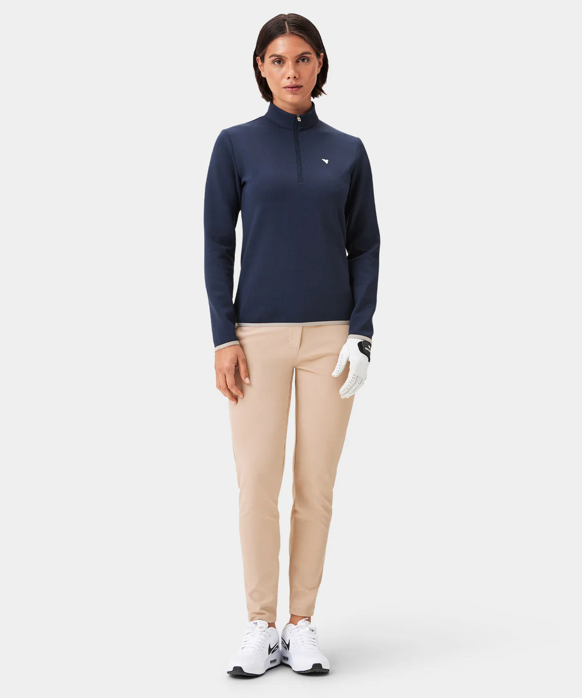 W THERMA QUARTER ZIP | DARK BLUE - MACADE GOLF