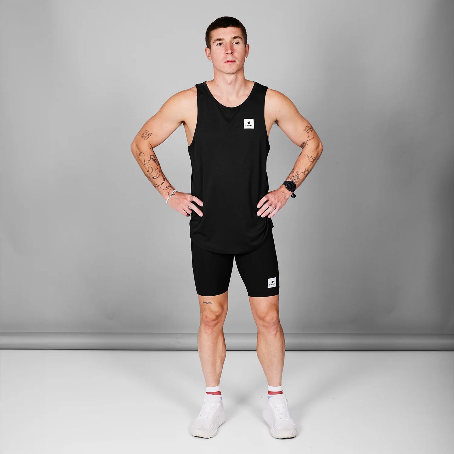 COMBAT SINGLET | CLEAN BLACK - SAYSKY