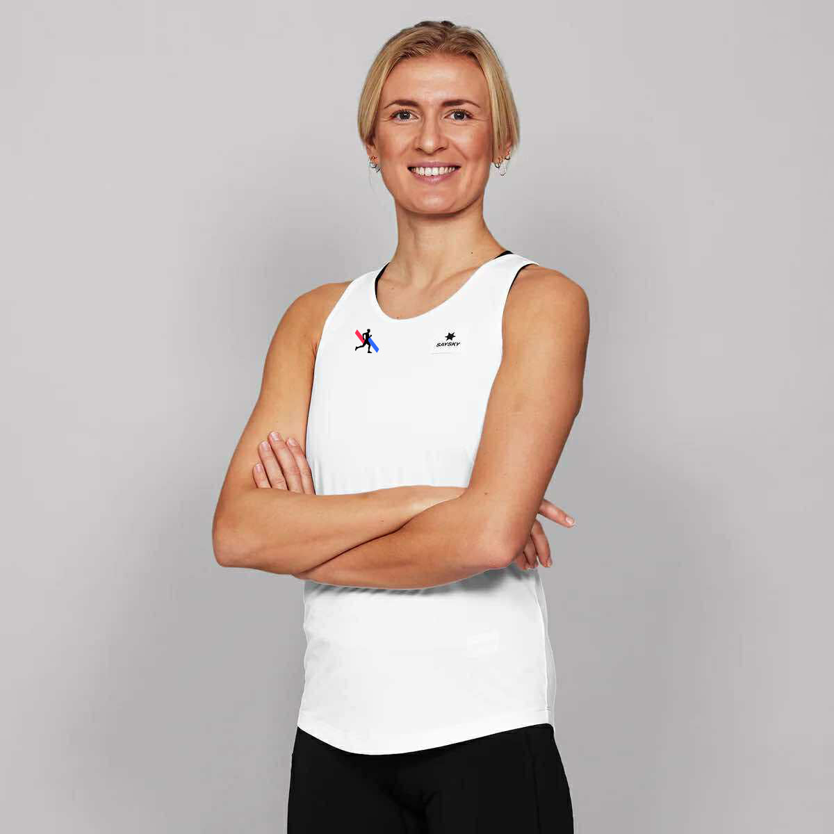 W COMBAT SINGLET | WHITE - BML X SAYSKY