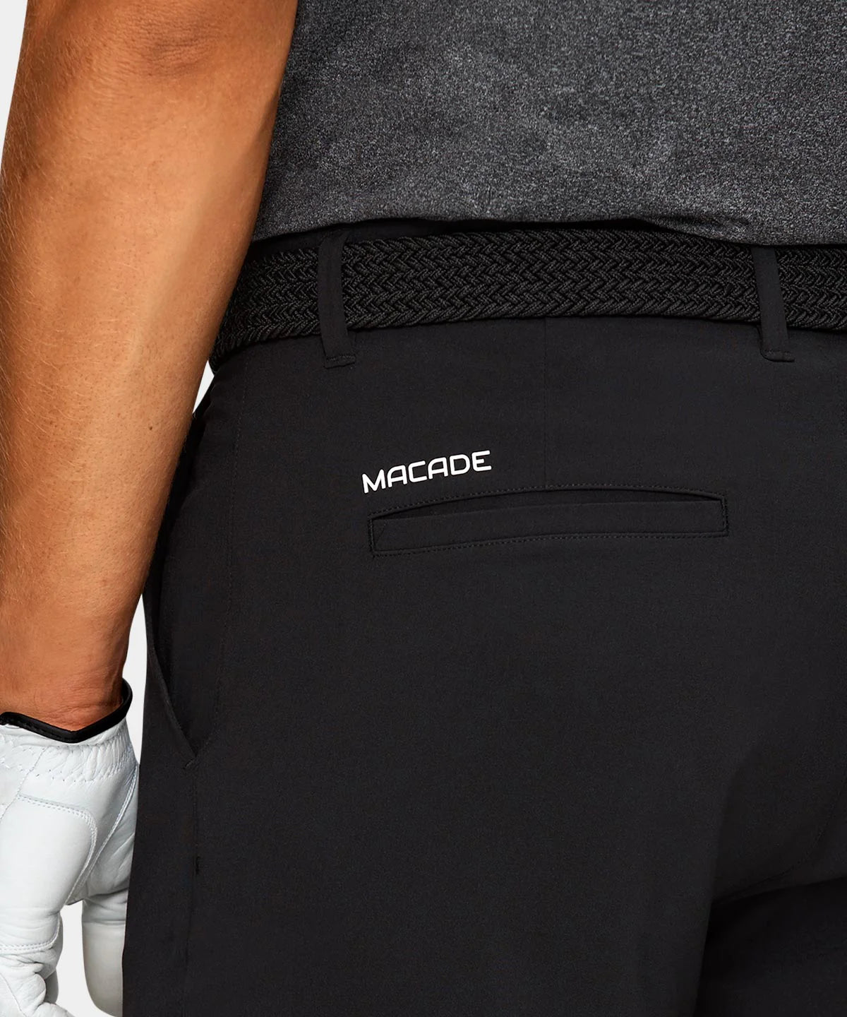 MEN'S ELASTIC BELT | BLACK - MACADE GOLF