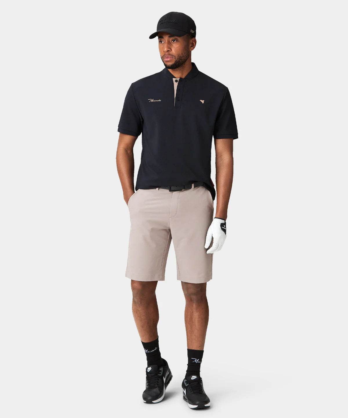HEATH BOMBER SHIRT | BLACK - MACADE GOLF