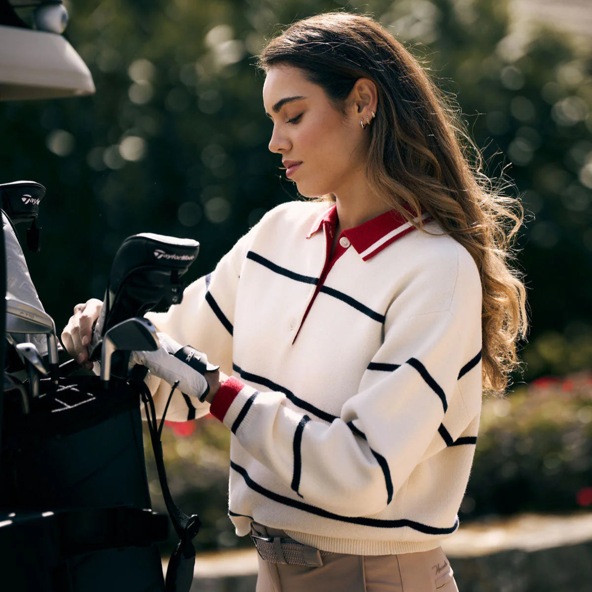 POWDER CLUB KNIT POLO SWEATER - MACADE GOLF