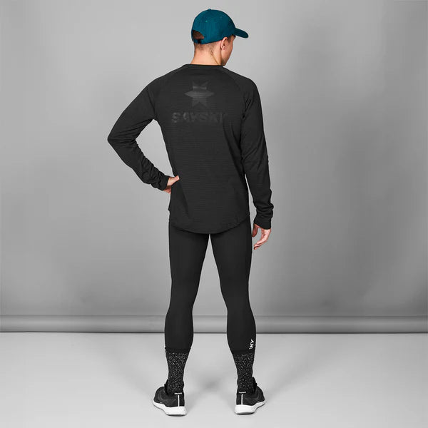 BLAZE LONGSLEEVE FLEECE | BLACK - SAYSKY