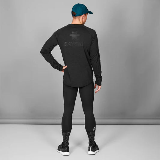 BLAZE LONGSLEEVE FLEECE | BLACK - SAYSKY