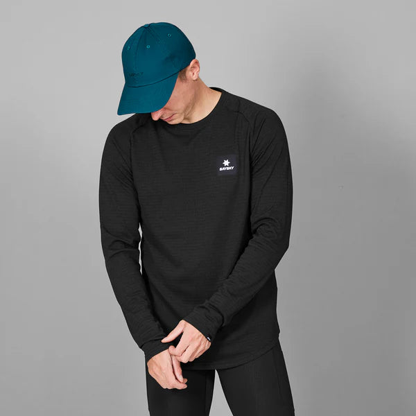 BLAZE LONGSLEEVE FLEECE | BLACK - SAYSKY