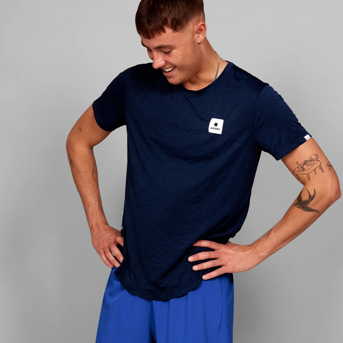 COMBAT T-SHIRT | CLEAN BLUE - SAYSKY