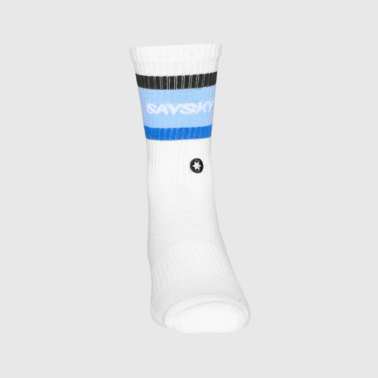EVERYDAY CREW SOCKS | WHITE / BLUE - SAYSKY