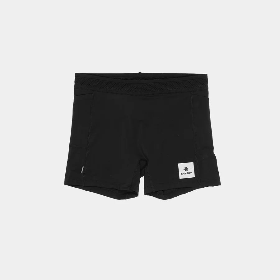 W FLOW+ RACE SHORT TIGHTS 4'' | BLACK - SAYSKY