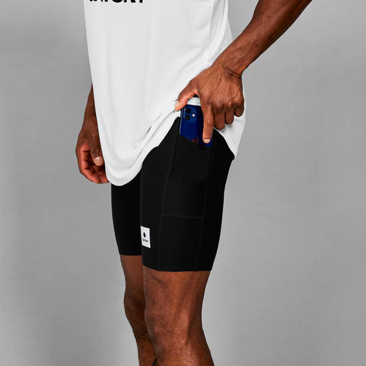 FLOW+ RACE SHORT TIGHTS 7'' | BLACK - SAYSKY