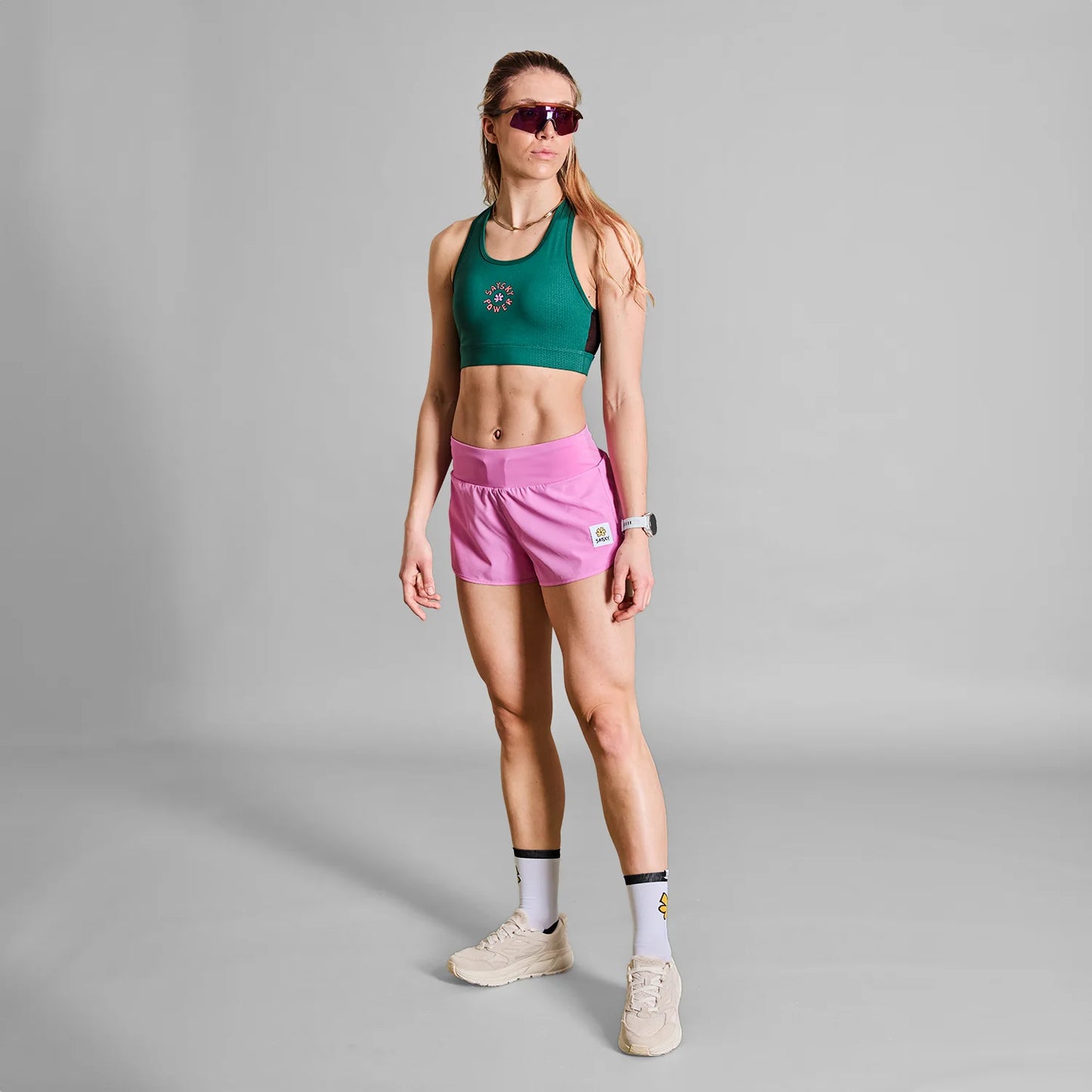 COMBAT SPORTS BRA | FLOWER GREEN - SAYSKY