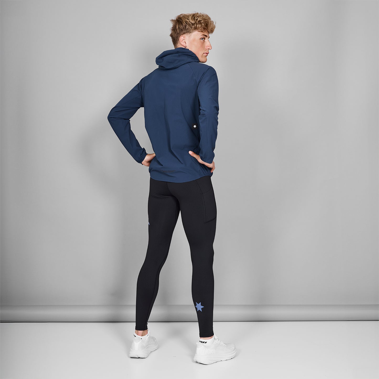 PACE FLEX HOODED JACKET | BLUE - SAYSKY