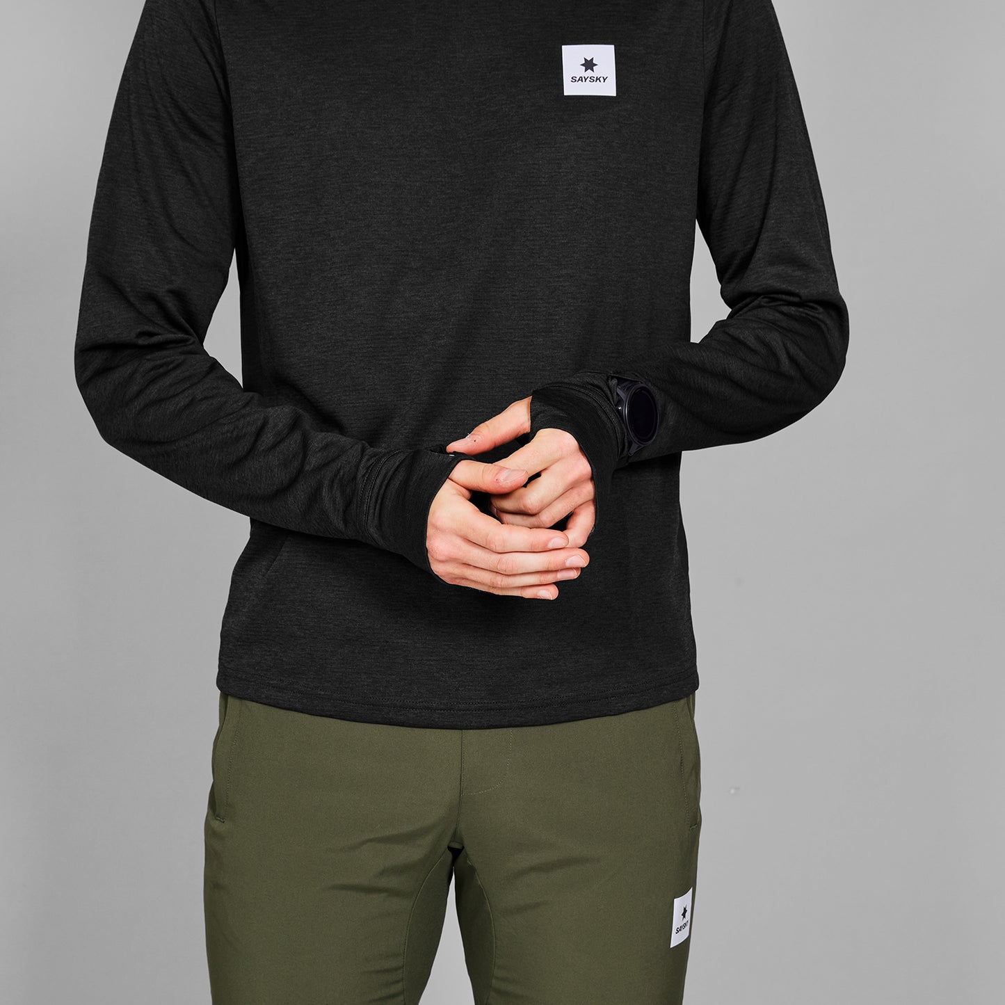 FLOW LONGSLEEVE | BLACK - SAYSKY