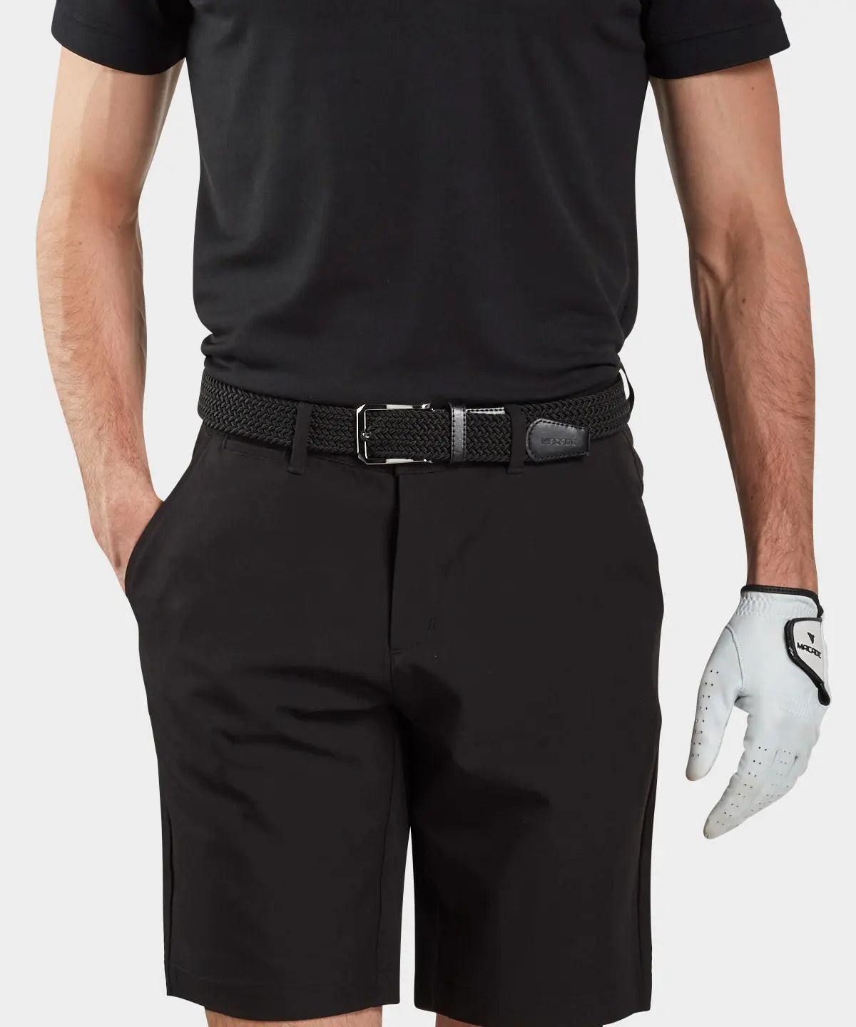 MEN'S ELASTIC BELT | BLACK - MACADE GOLF
