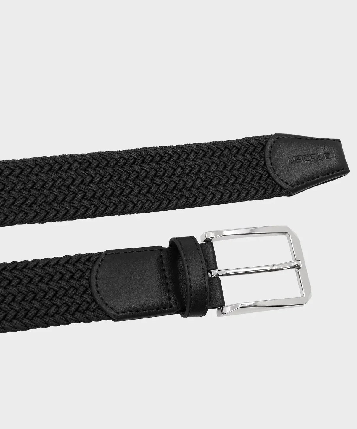 MEN'S ELASTIC BELT | BLACK - MACADE GOLF
