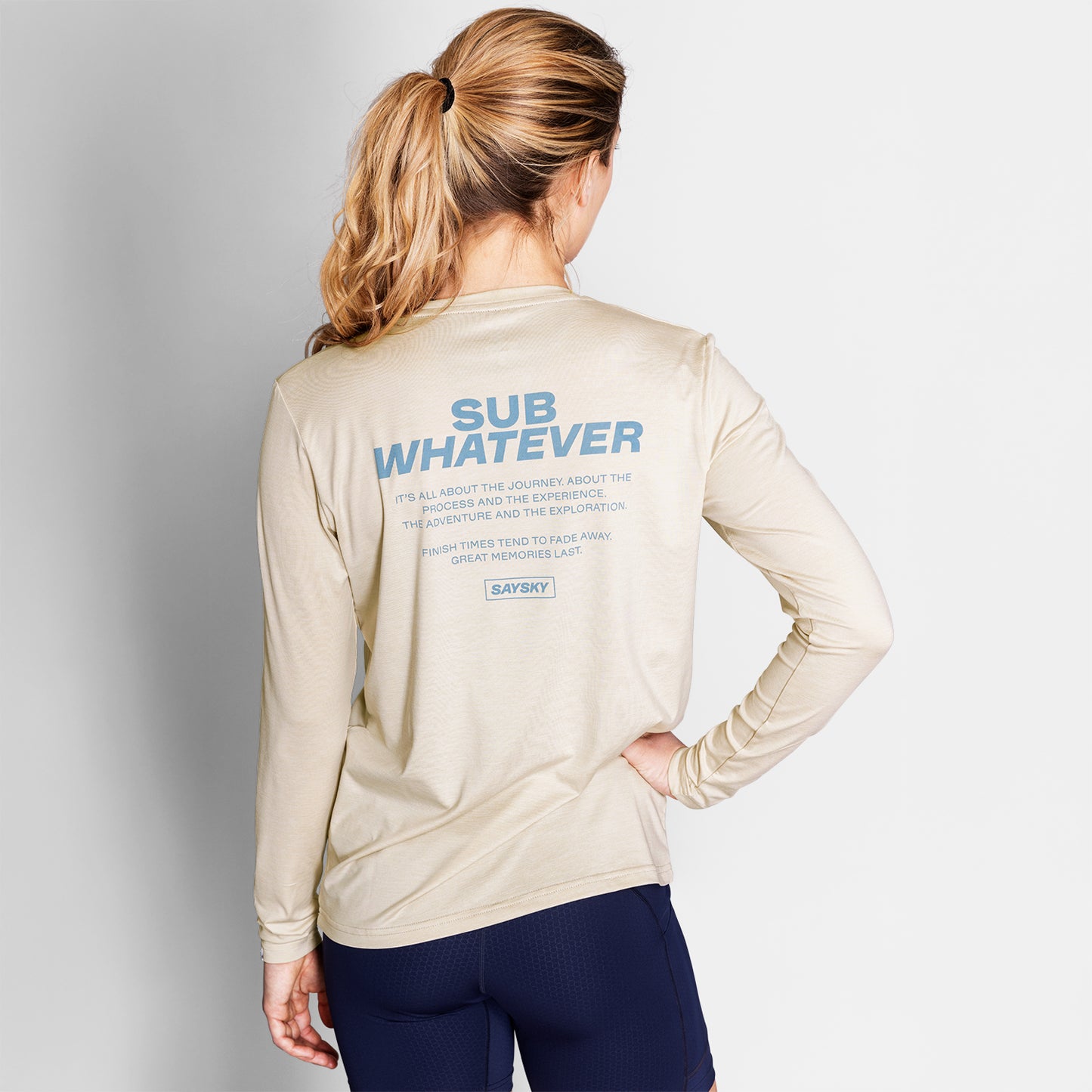 PACE LONGSLEEVE | STATEMENT BEIGE - SAYSKY