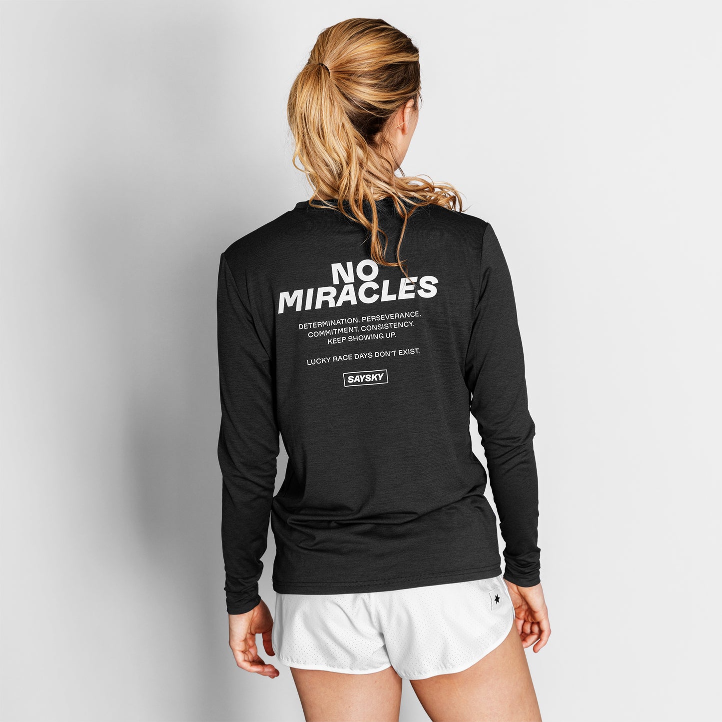 PACE LONGSLEEVE | STATEMENT BLACK - SAYSKY