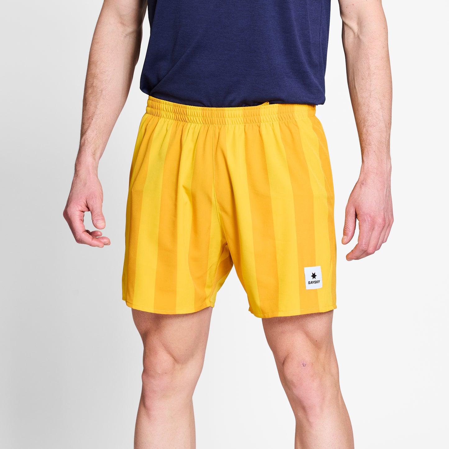 PACE SHORTS 5" | YELLOW STRIPE - SAYSKY