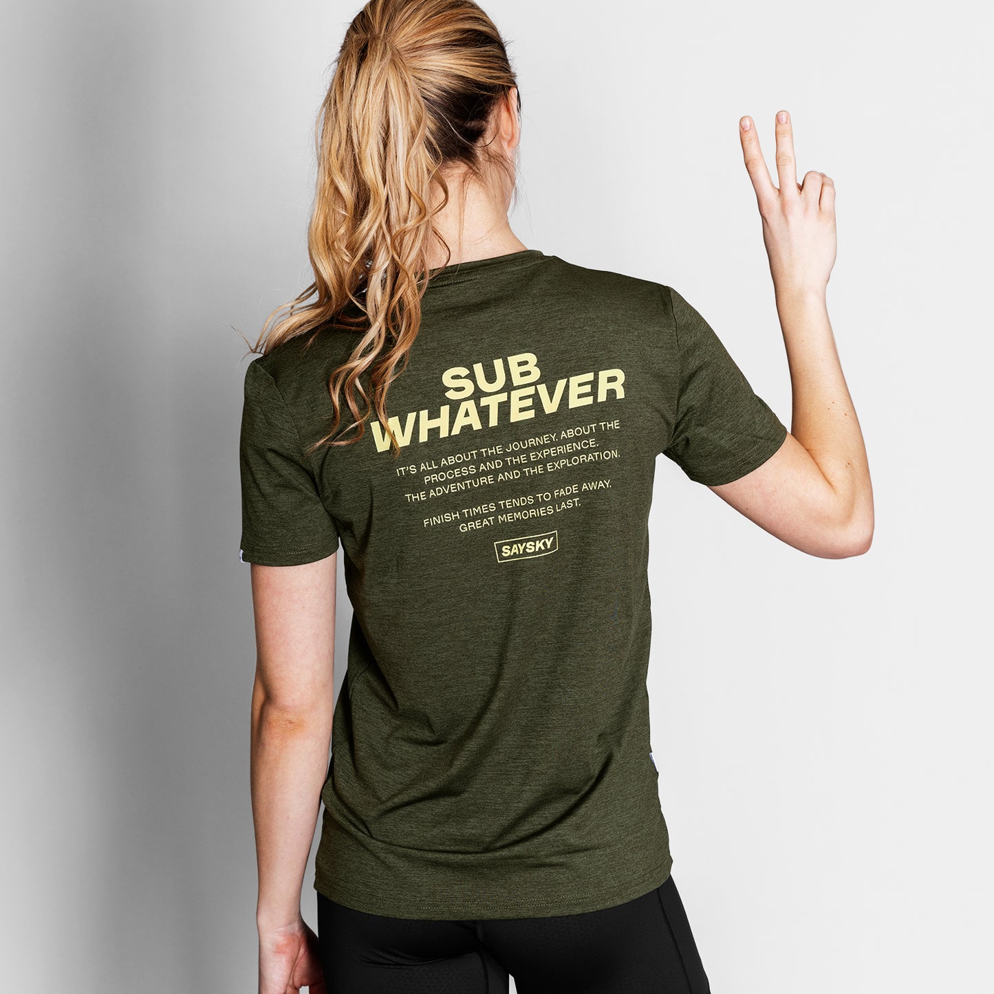 PACE T-SHIRT | STATEMENT GREEN - SAYSKY
